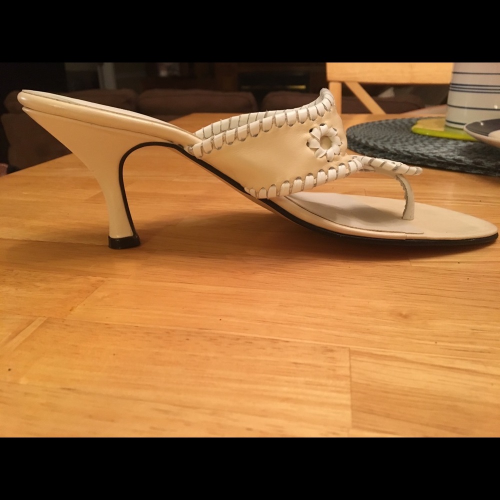 Nude and cream Jack Rogers Kitten Heels